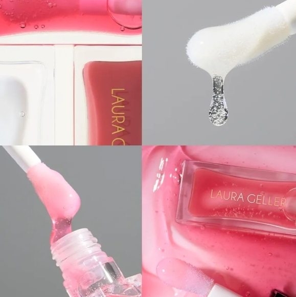 Laura Geller Fine Shine Glossy Lip Oil: Sweet Pink, 0.25 Oz, NIB - Picture 4 of 6